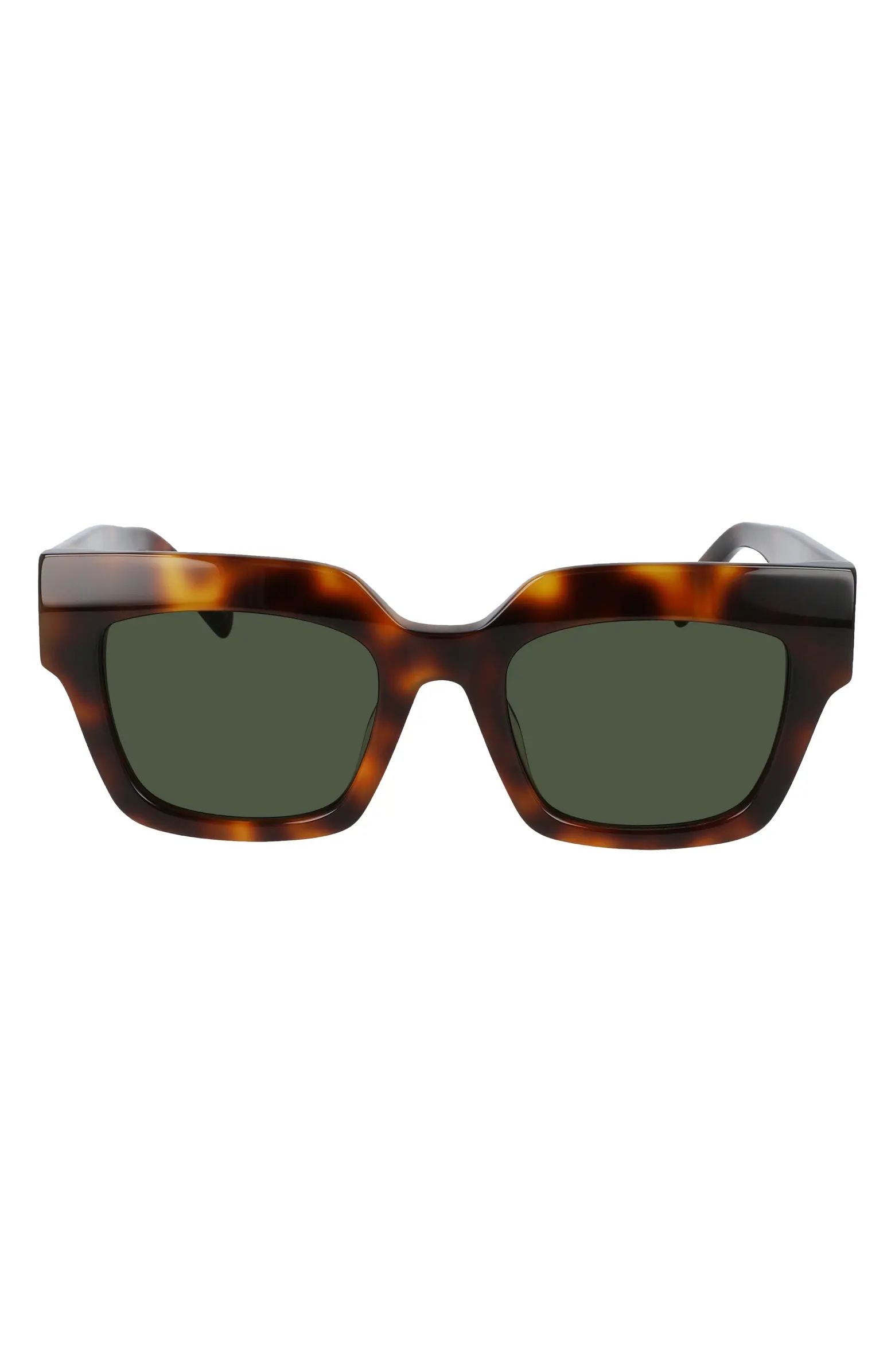 51mm Logo Plaque Square Sunglasses | Nordstrom Rack