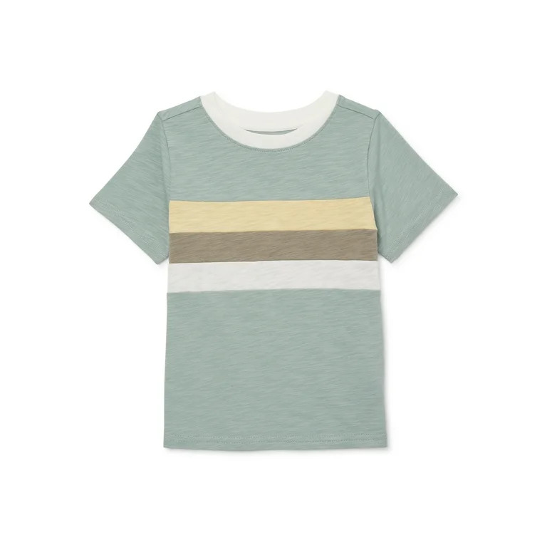 easy-peasy Toddler Boy Short Sleeve Ringer T-Shirt, Sizes 12M-5T | Walmart (US)