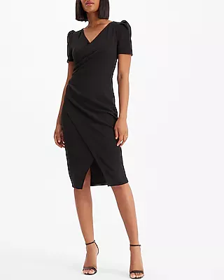 Express black midi outlet dress