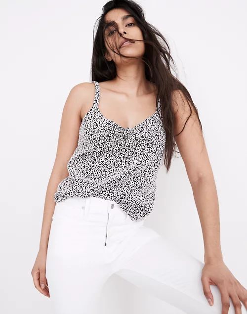 Daisy Jacquard Tie-Front Cami Top | Madewell