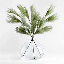 Faux Long Needle White Pine Stem 24" | Crate and Barrel | Crate & Barrel