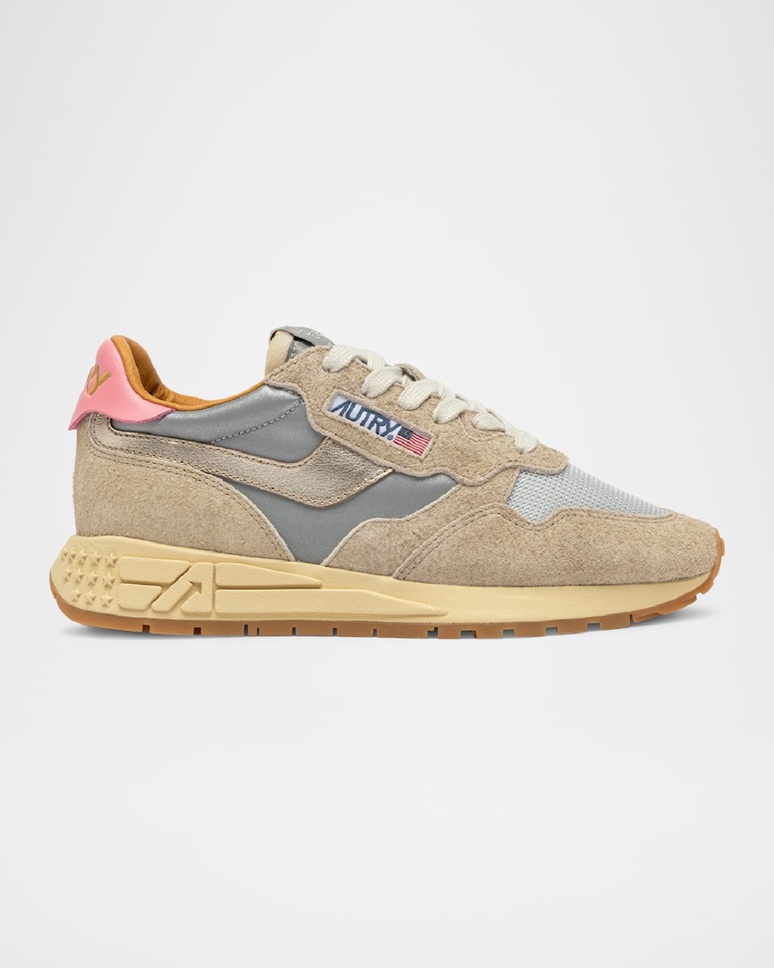 AUTRY Reelwind Suede Retro Trainer Sneakers | Neiman Marcus
