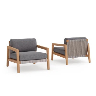 Outdoor Furniture Lakeside Patio Chat Chair with Sunbrella Cushions | Wayfair North America