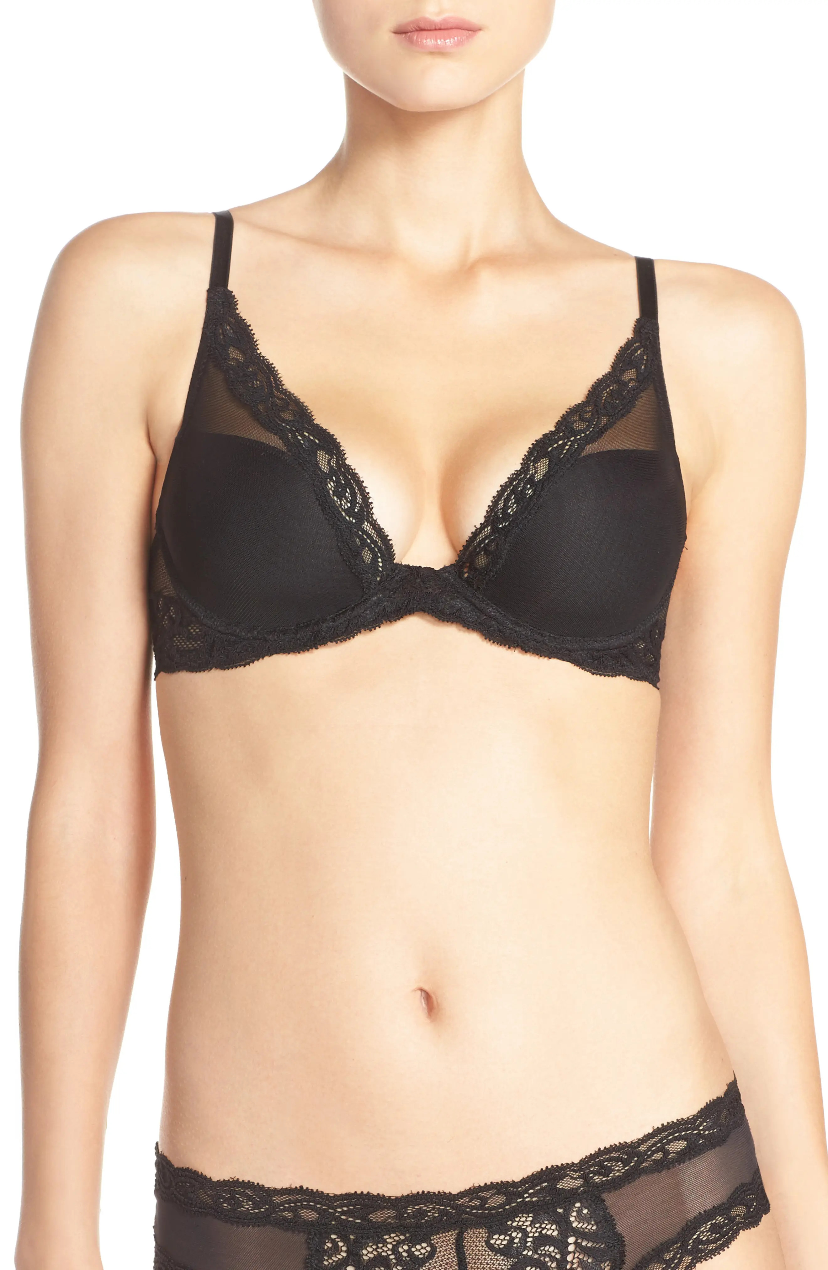 Natori Feathers Plunge T-Shirt Basics Bra (Women) | Nordstrom | Nordstrom