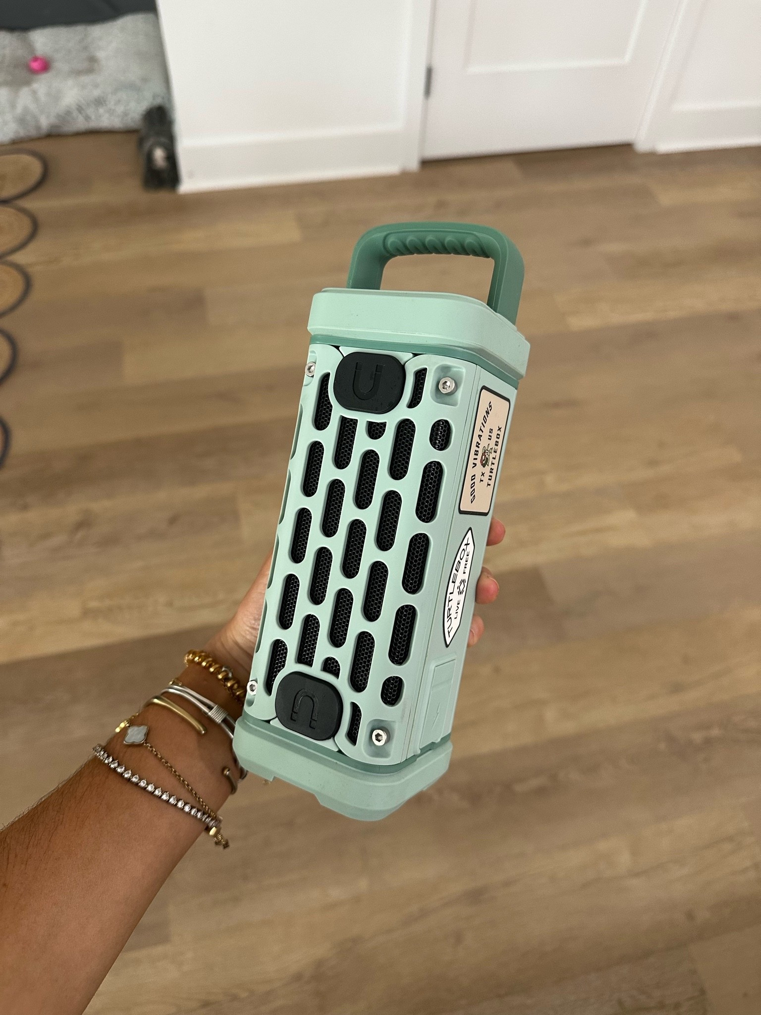 @Turtlebox Audio I could write an essay of all the reasons why my fiance is in love with this speaker 😂 Built for life-on-the-go, the Ranger is our most portable speaker, delivering bold sound & endless versatility. Engineered for the outdoors, featuring party mode.

#LTKTravel #LTKMens #LTKHome