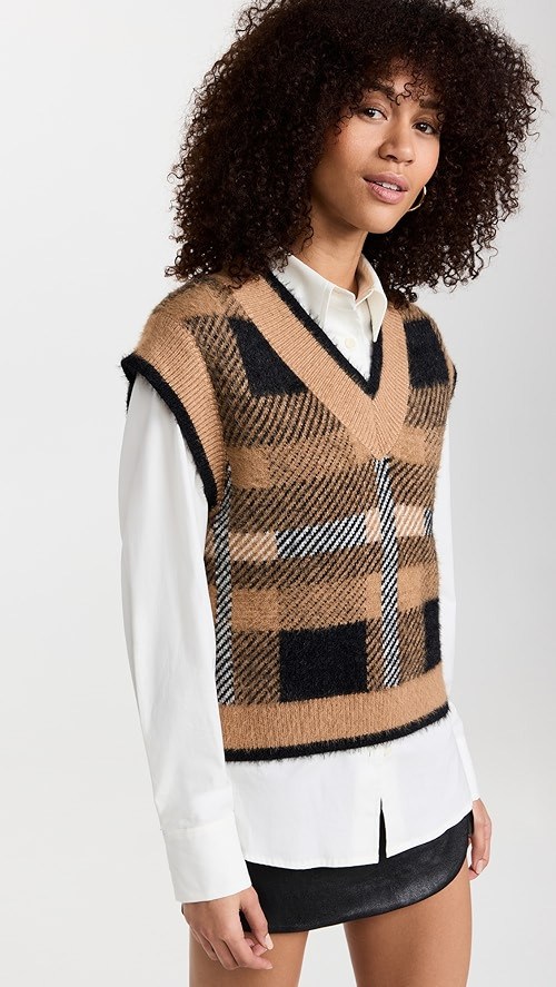 English Factory Plaid Vest | SHOPBOP | Shopbop