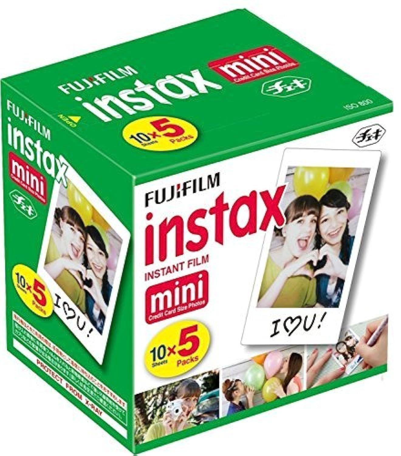Fujifilm Instax Mini Instant Film, 10 Sheets x 5 Packs (Total 50 Shoots) | Amazon (US)