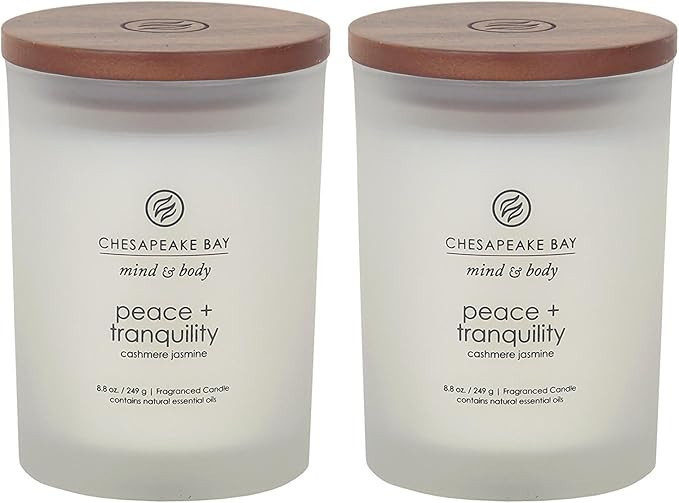Chesapeake Bay Candle PT31902-2 Scented Candles, Peace + Tranquility (Cashmere Jasmine), Medium (... | Amazon (US)