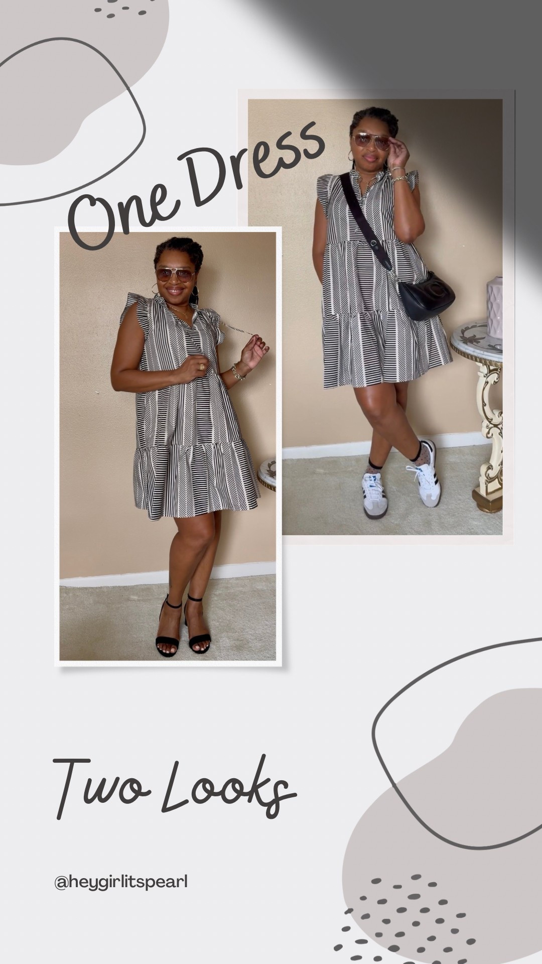 One dress styled two different ways is a win for me and it’s under $20! Great for brunch or looking cute running errands.  Wearing size small.
 #summeroutfit 

#LTKFindsUnder50 #LTKSeasonal