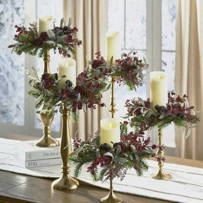 Bakersfield Candle Rings, Set of Five | Grandin Road