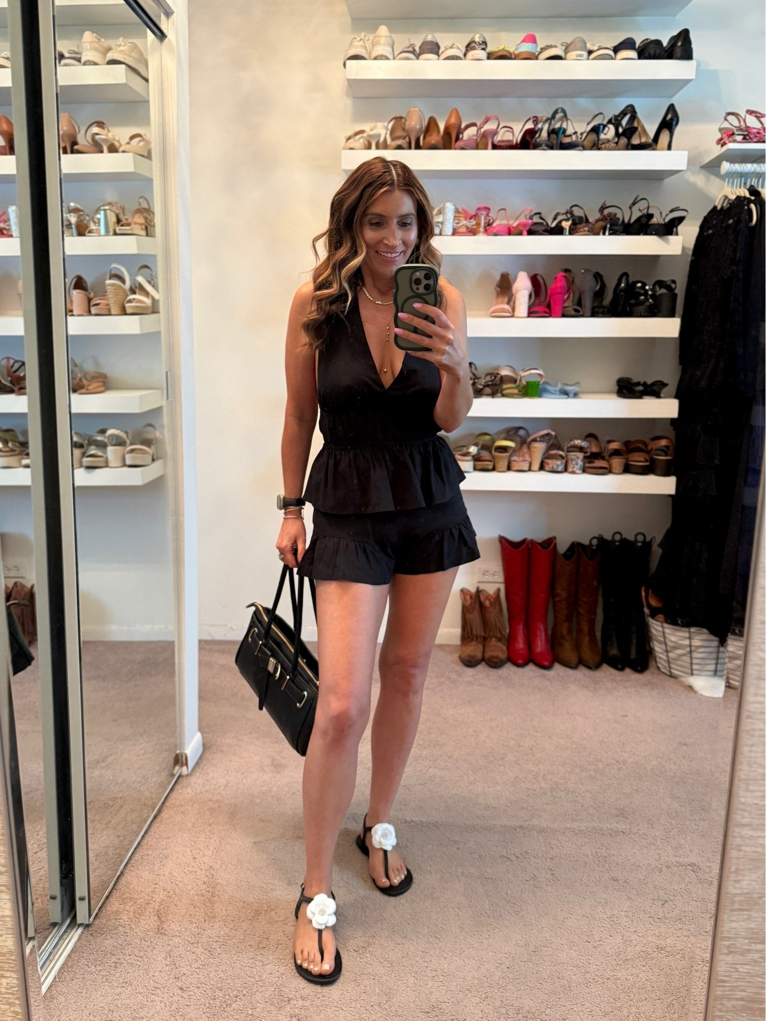 @Macys Friends & Family Sale starts today! 30% off + 15% beauty & fragrance

Linen Halter Top (size xsmall)
Line Ruffle Shorts (size xsmall)
3D flower sandals 

Summer outfits, vacation outfit, date night outfit, casual outfit, on sale, two piece set

#LTKootd #LTKSaleAlert #LTKSeasonal