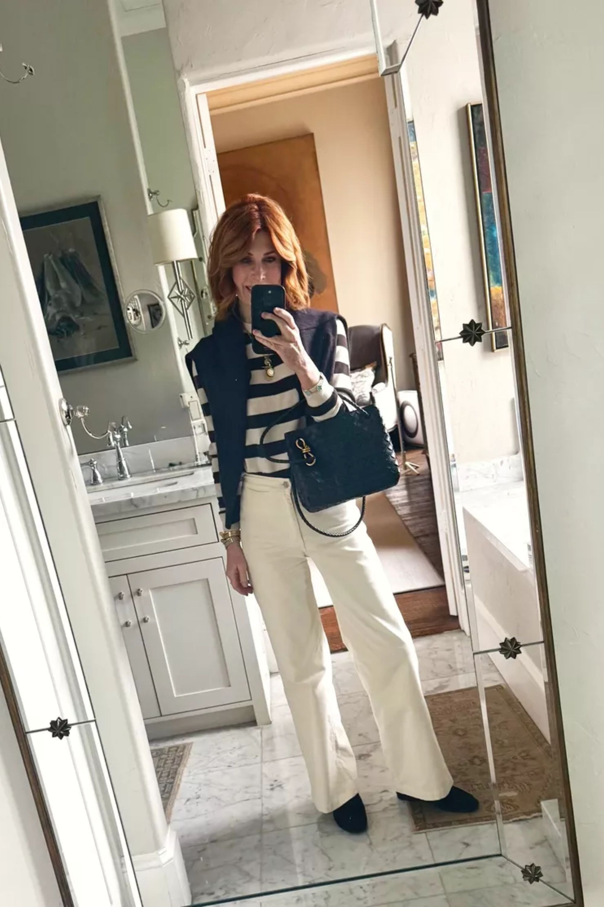 An easy everyday look in a striped cashmere sweater paired with classic corduroy pants. Comfortable, polished, and perfect for real-life days when you want effortless style that still feels elevated.#EverydayStyle #ClassicStyle 

  

#LTKdayinmylife #LTKootd #LTKOver40 #LTKootd #LTKSeasonal #LTKOver40