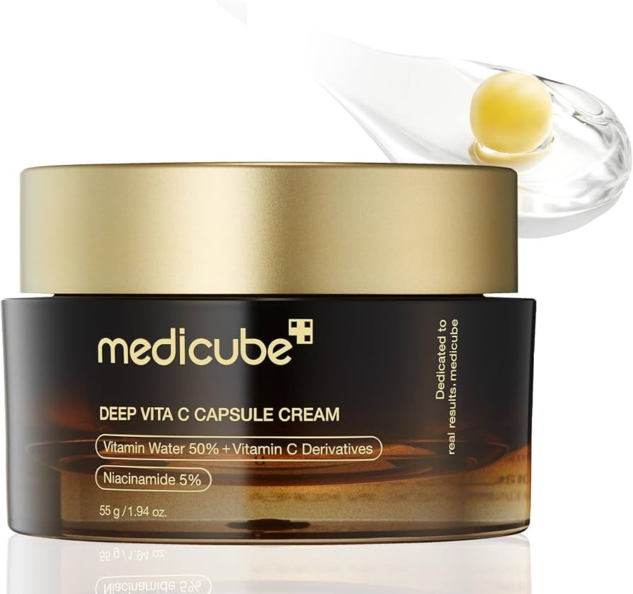 Medicube Deep Vitamin C Golden Boba Capsule Face Moisturizer - Liposome Capsules For Wrinkles, Sk... | Amazon (US)