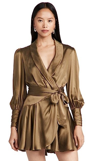 Silk Wrap Mini Dress | Shopbop