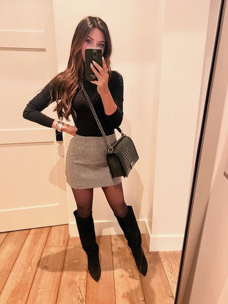 Winter date night calls for skirts and boots - wearing a size 2 in this skirt that’s under $100 

#LTKshoecrush #LTKover40 #LTKstyletip