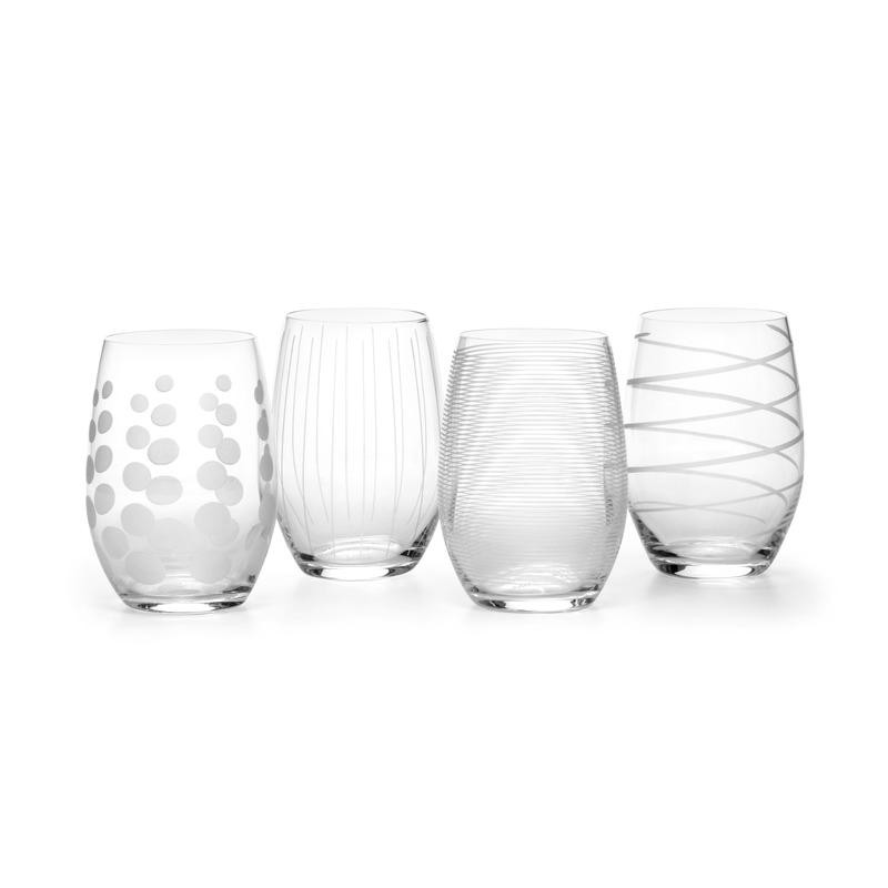 Mikasa Cheers Stemless Wine Glasses Set of 4 | HSN