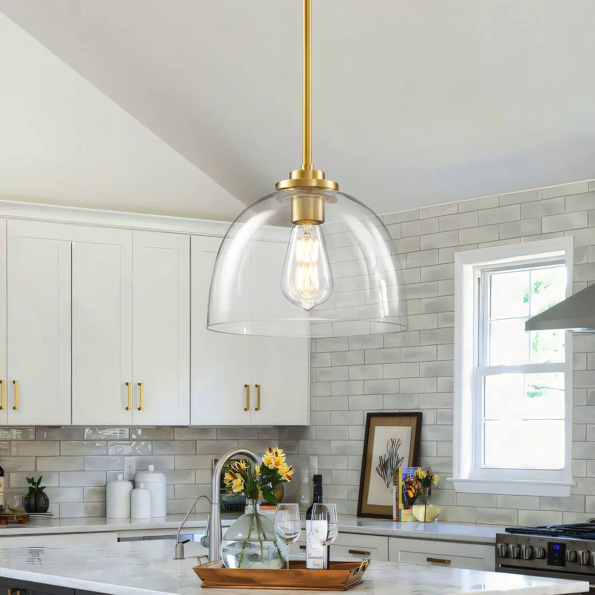KAISITE 1 - Light Kitchen Island Pendant one_size | 8023PL-01GD-US | Lowe's