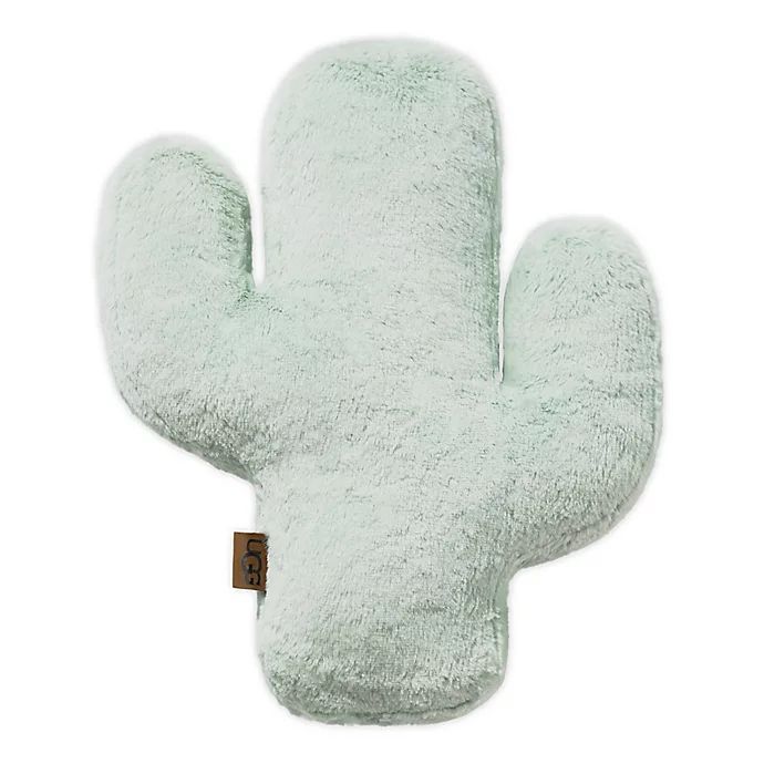 UGG® Cactus Bloom Faux Fur Throw Pillow in Mint | buybuy BABY | buybuy BABY