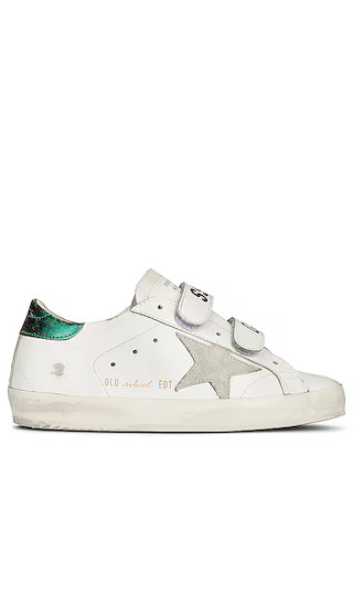 Old School Sneaker in White, Ice, & Emerald Green | Revolve Clothing (Global)