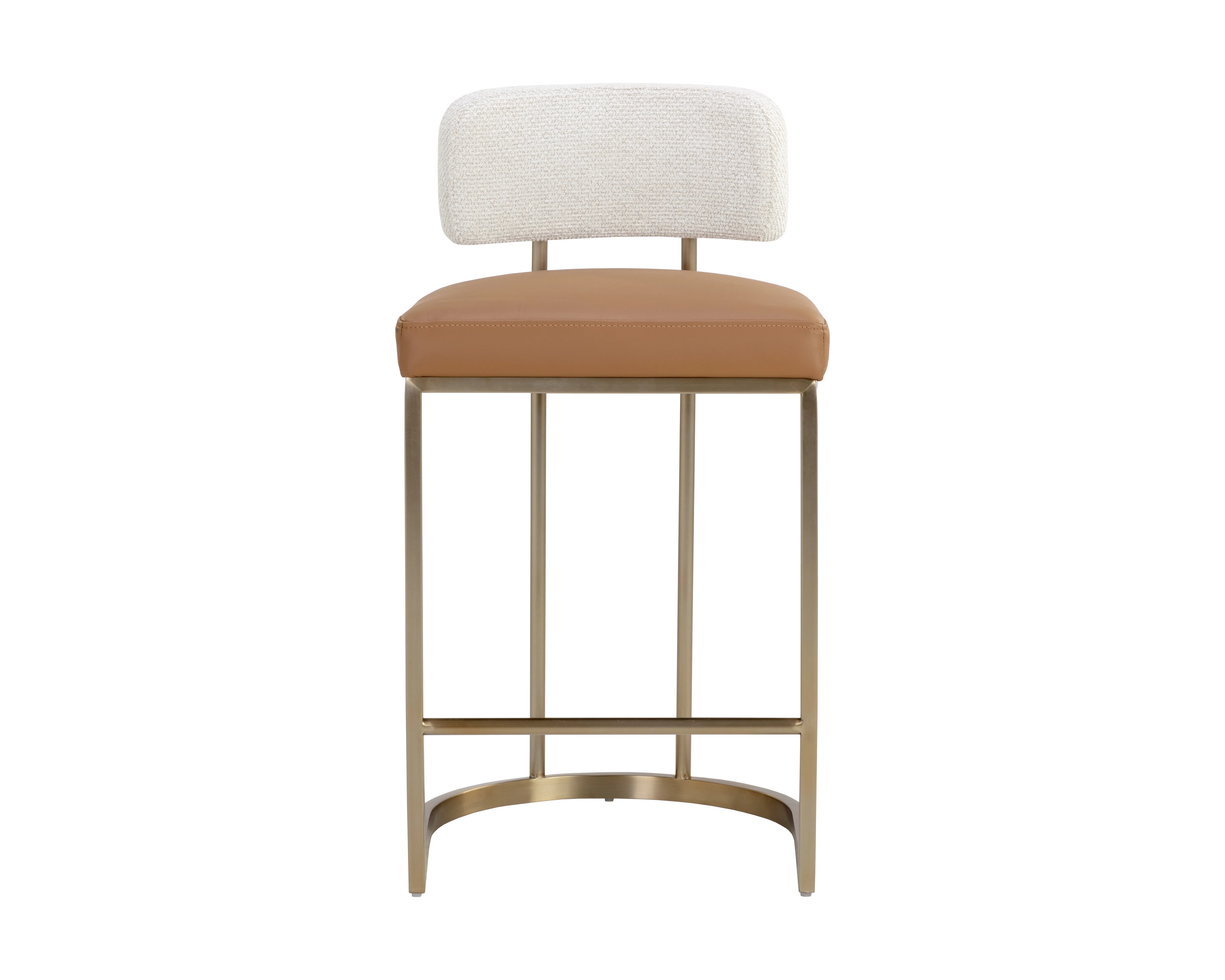 LARISSA BARSTOOL - NAPA COGNAC / RHEA LIGHT BARLEY | Perigold