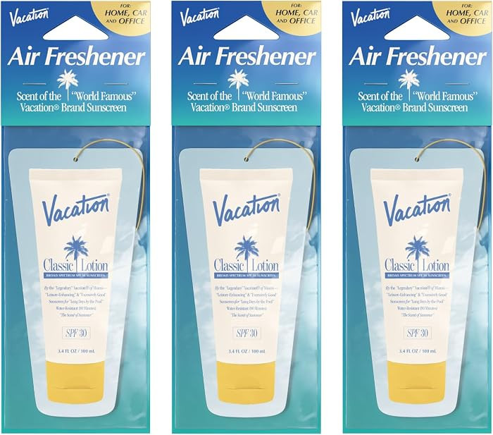 Vacation Car Air Freshener 3-Pack, Classic Scent | Amazon (US)
