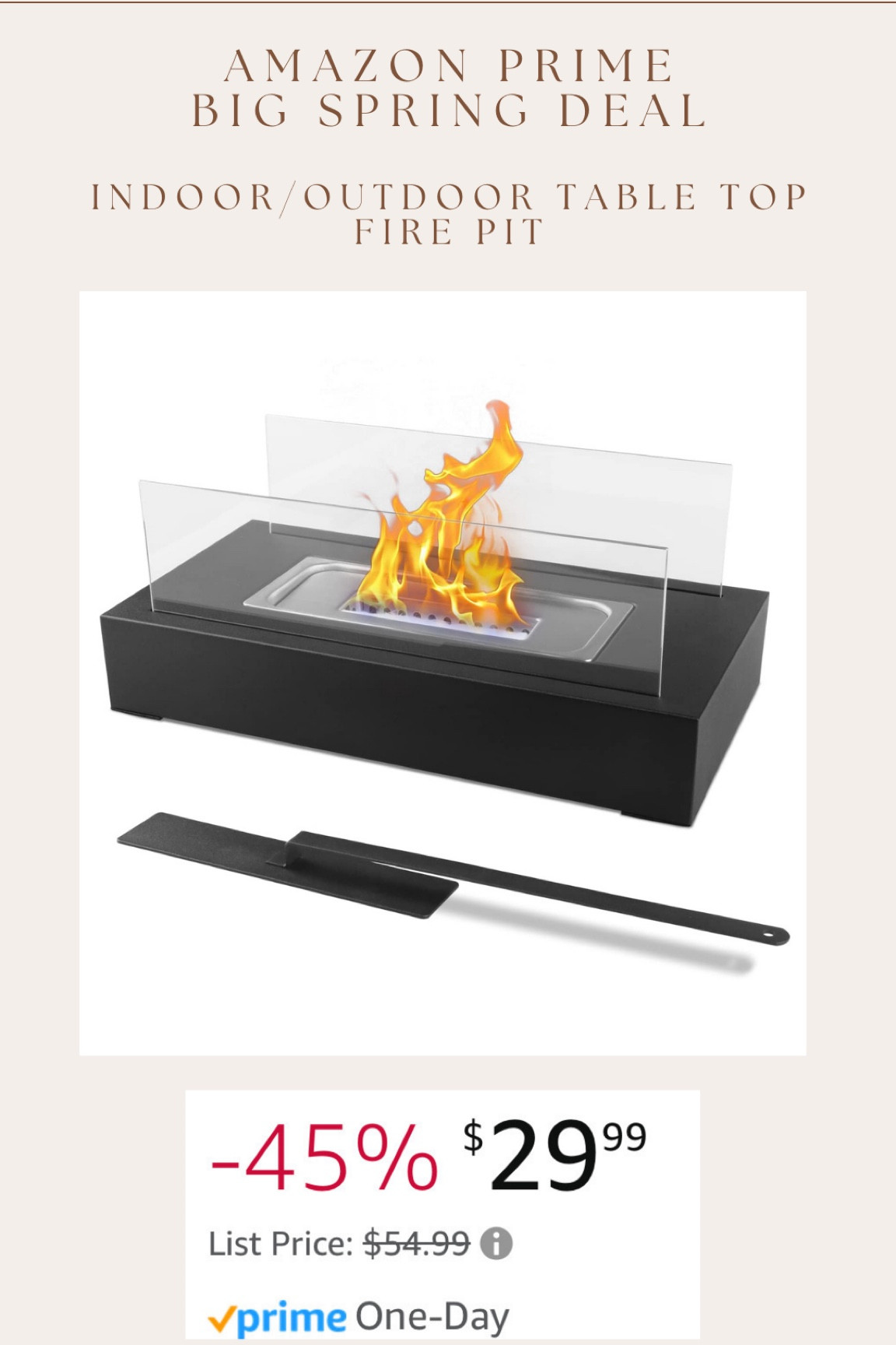 Indoor / outdoor table top fire pits have been a super popular style recently and they’re usually $40-$100! Found this one as part of prime deals! 

#LTKSeasonal #LTKsalealert #LTKhome