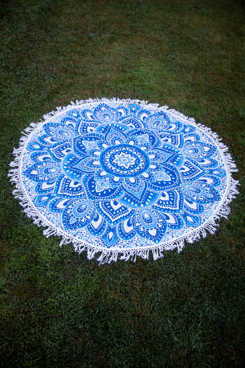 Round Mandala Beach Tapestry | Mexicali Blues