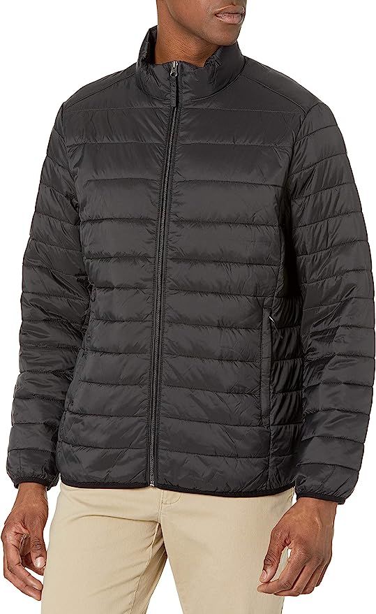 Amazon Essentials Men's Lightweight Water-Resistant Packable Puffer Jacket | Amazon (US)