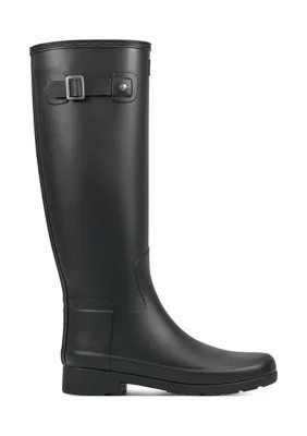 Hunter Women's Refined Slim Fit Rain Boots, Black, 11M | Belk