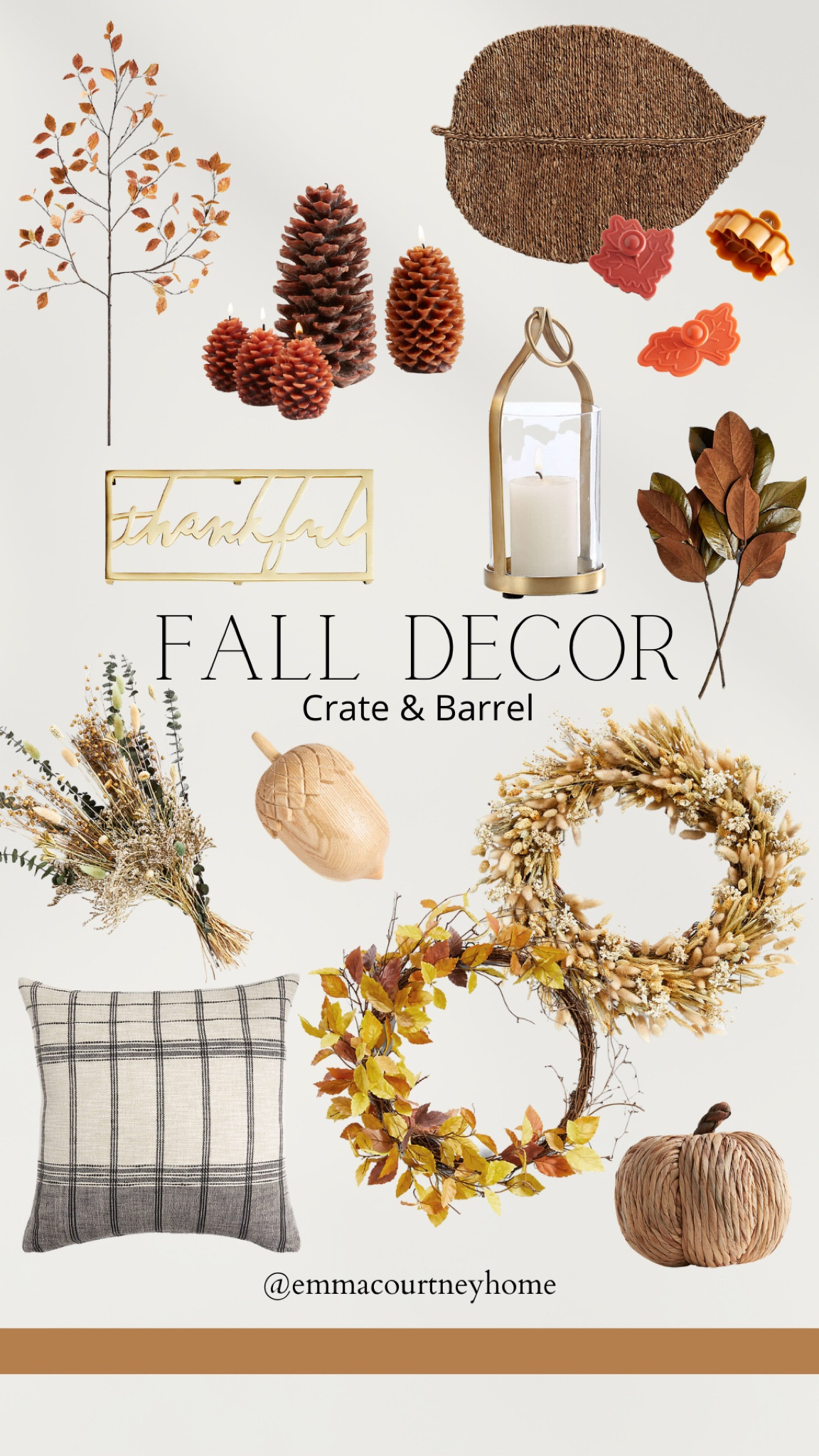  Crate & barrel fall decor. Wreath, faux florals and branches, candles. Thanksgiving  

#LTKHalloween #LTKSeasonal #LTKhome