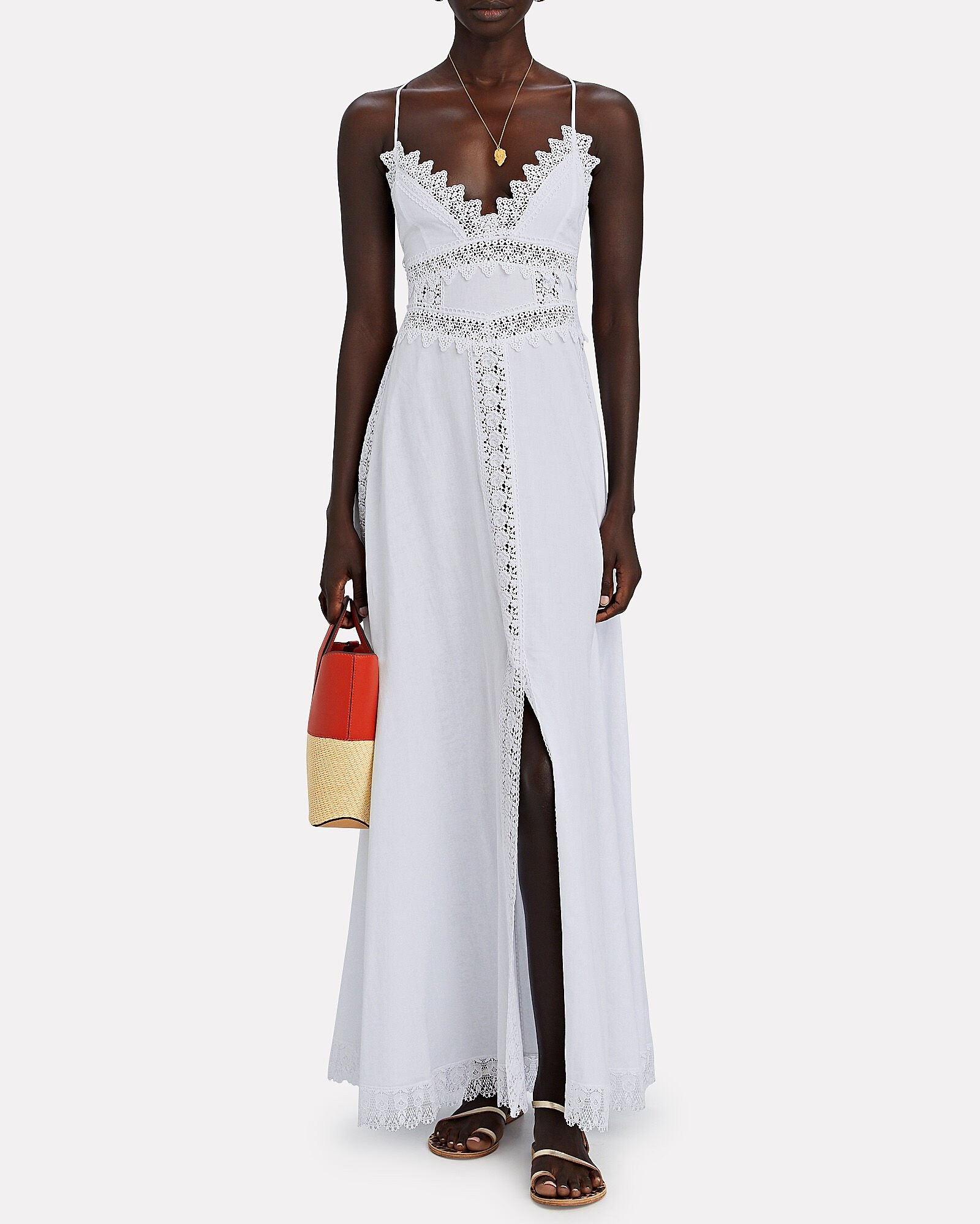 Imagen Lace-Trimmed Voile Dress | INTERMIX