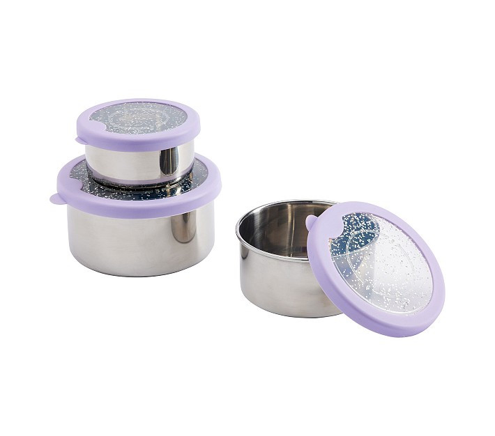 Spencer Stainless Nesting Container Trio | Pottery Barn Kids