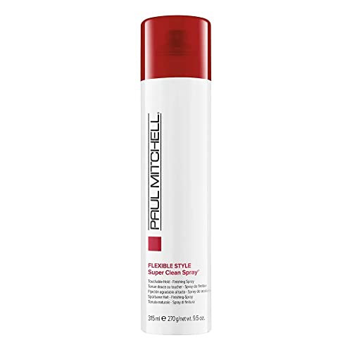 Paul Mitchell Super Clean Hairspray, Fast Drying, Adds Texture + Flexible Hold, For All Hair Types, 9.5 oz | Amazon (US)