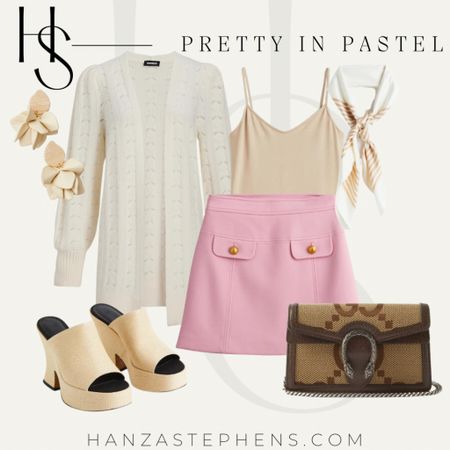 Pretty in pastels: a tweed skirt and neutrals 

#LTKunder50 #LTKstyletip #LTKSeasonal