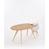 Oval Dining Table, Large Kitchen Made Of Solid Oak Wood, Oval Table For 6 | Etsy (US)