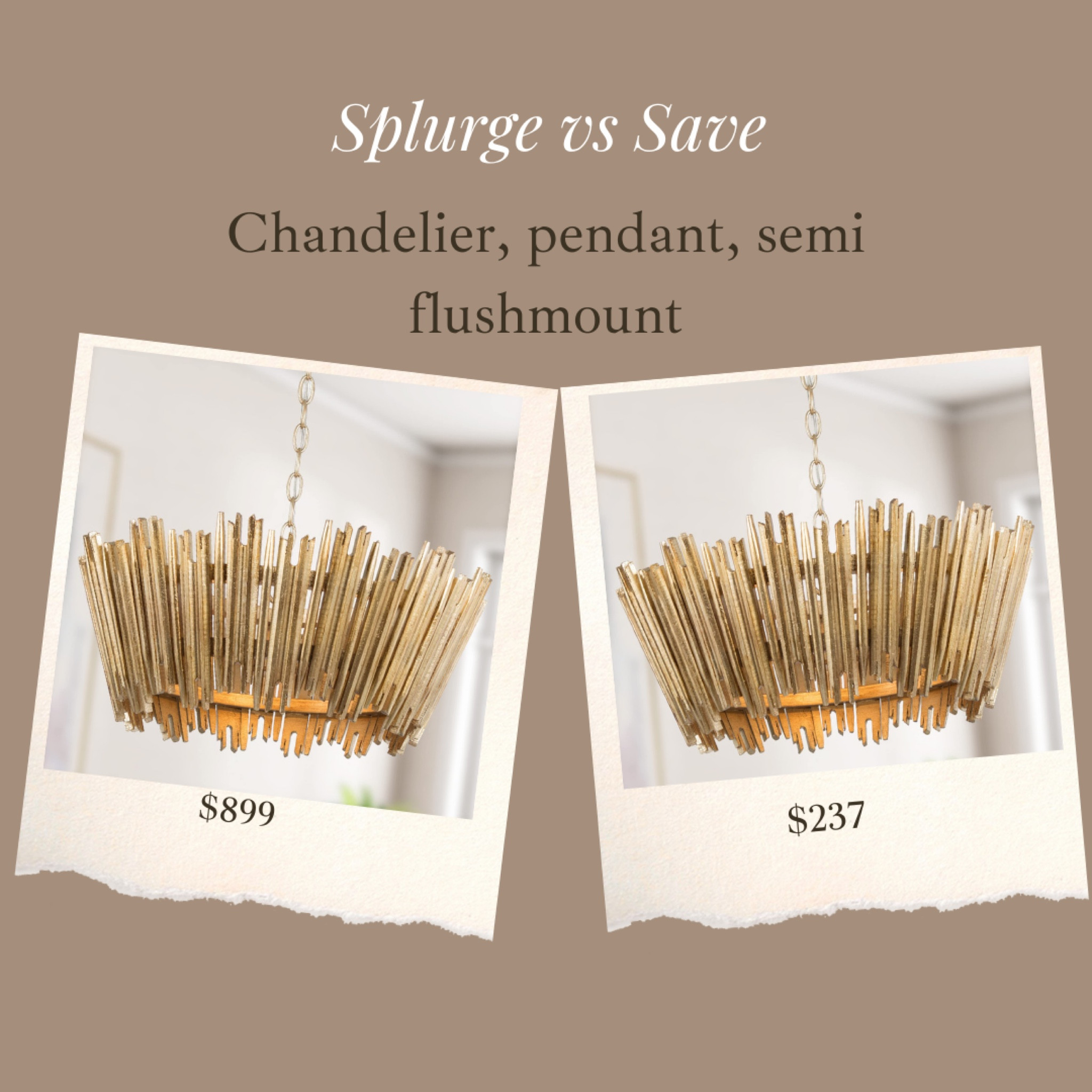 Just found this exact light that’s sold on some sites for $889 for $237!

Review photos show this being used as a chandelier, pendant light over island, and semi Flushmount & it looks amazing any way!! 

#LTKhome #LTKSpringSale #LTKsalealert