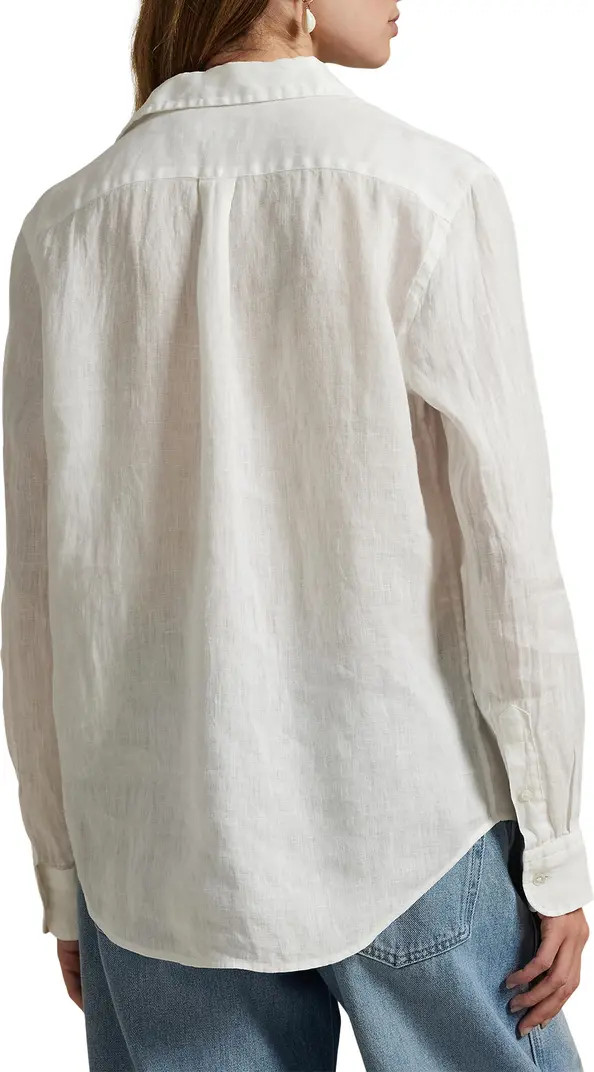 Classic Fit Linen Button-Up Shirt | Nordstrom