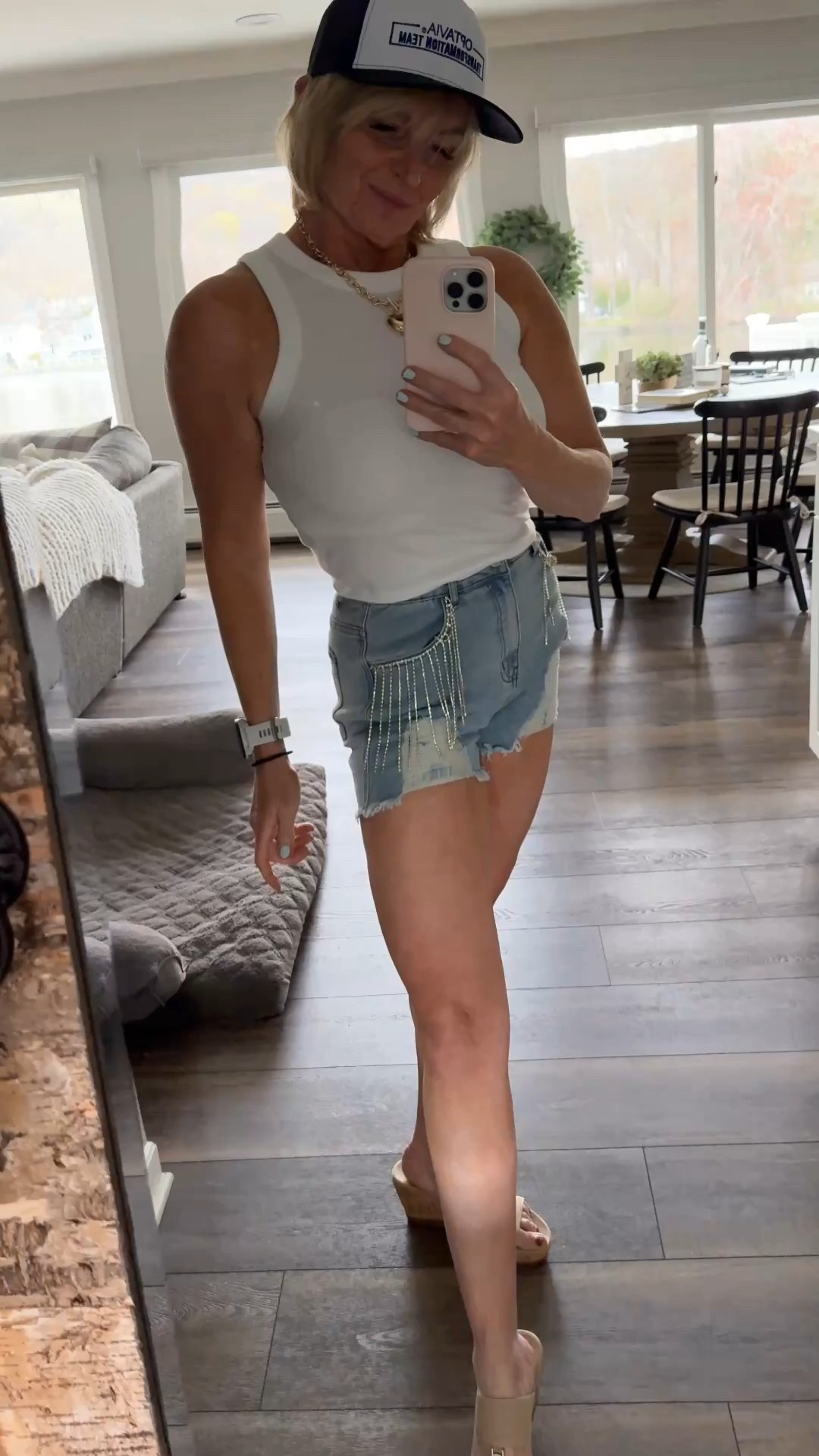 Sparkle & edge, all in one.
These distressed denim shorts bring the glam with rhinestone fringe that moves with every step. Perfect for summer nights, concerts, or anytime you want your outfit to shine as bright as your confidence. Who doesn’t need a little BLING this summer?? 

Style tip: Pair with a sleek tank, bold sandals, and attitude.

#DenimWithSparkle #LTKStyle #MidlifeStyleIcon #StatementShorts #SummerGlam

#LTKSeasonal