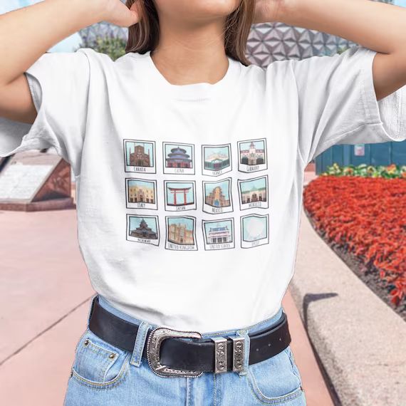 Epcot's World Showcase Polaroid T-Shirt | Etsy | Etsy (US)
