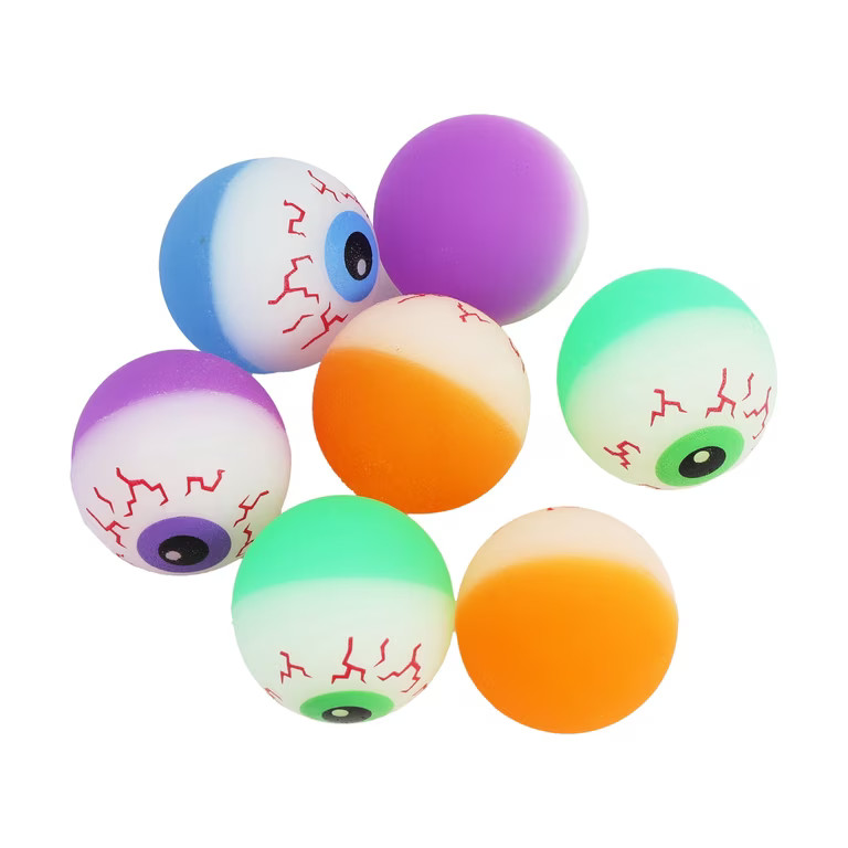 Bouncy Balls Party Favors, Multicolor, 8 Count, Halloween by Way To Celebrate | Walmart (US)