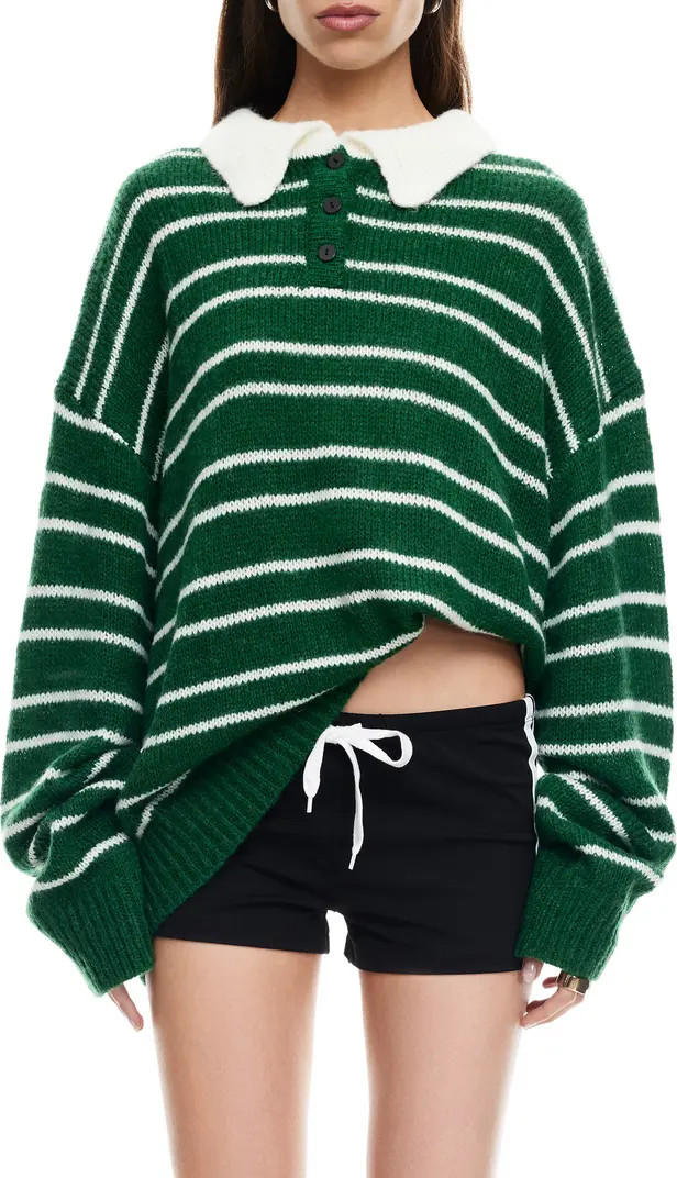Rising Sun Stripe Polo Sweater | Nordstrom
