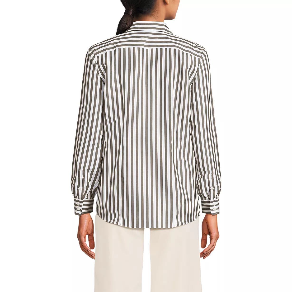 No Iron Button Front Shirt | Lands' End (US)