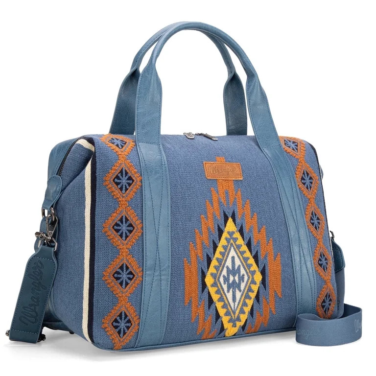 Wrangler Duffel Bag for Women Large Travel Weekender Bag Designer Tapestry Carry On Bags, Tapestr... | Walmart (US)