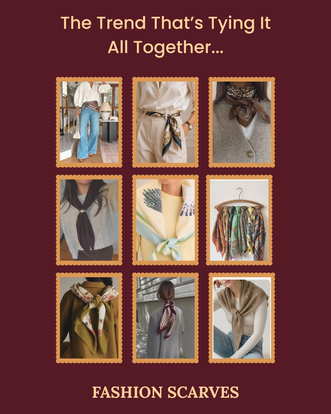 One thing every women’s needs in her closet, a fashion scarf! Versatile, classy, elegant and pairs with every season🤎

#LTKSeasonal #LTKWorkwear #LTKootd