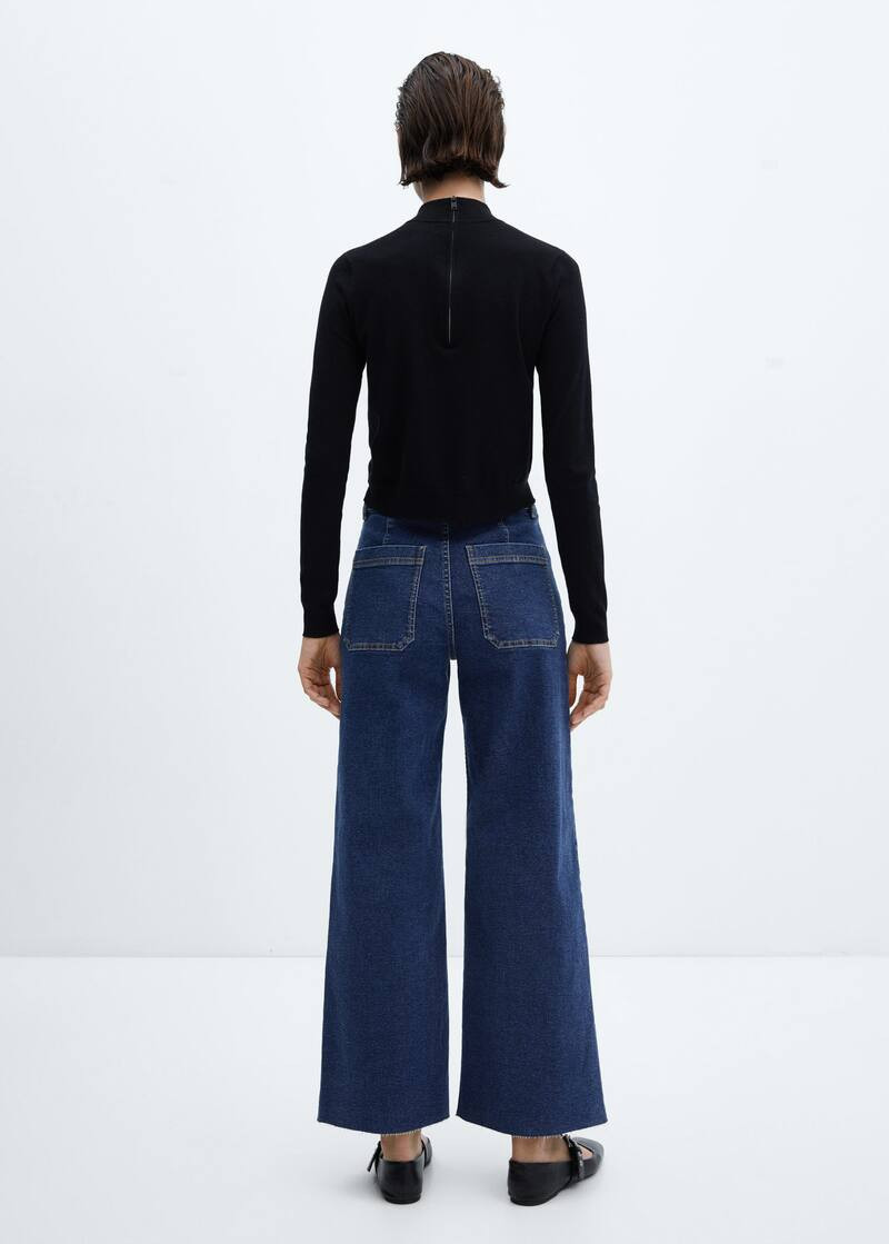 Jeans culotte high waist -  Women | Mango United Kingdom | MANGO (UK)