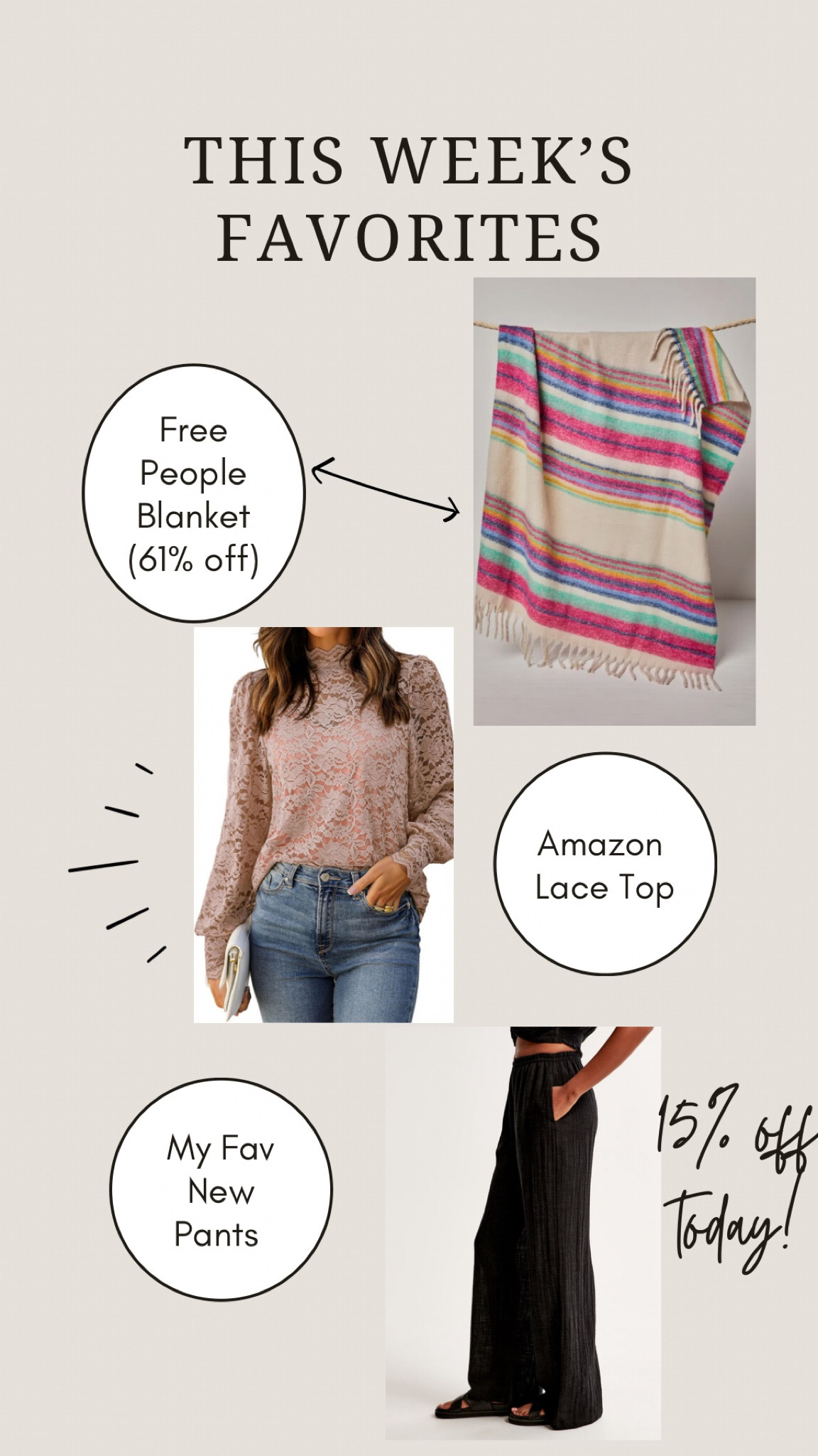 Most popular from our instagram for the week January 29, 2024

Pull on pants, free people blanket, lace top, going out top, Abercrombie pants

#LTKfindsunder50 #LTKhome #LTKmidsize