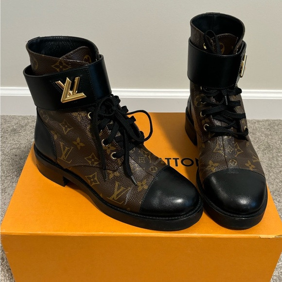 Louis Vuitton combat boots | Poshmark