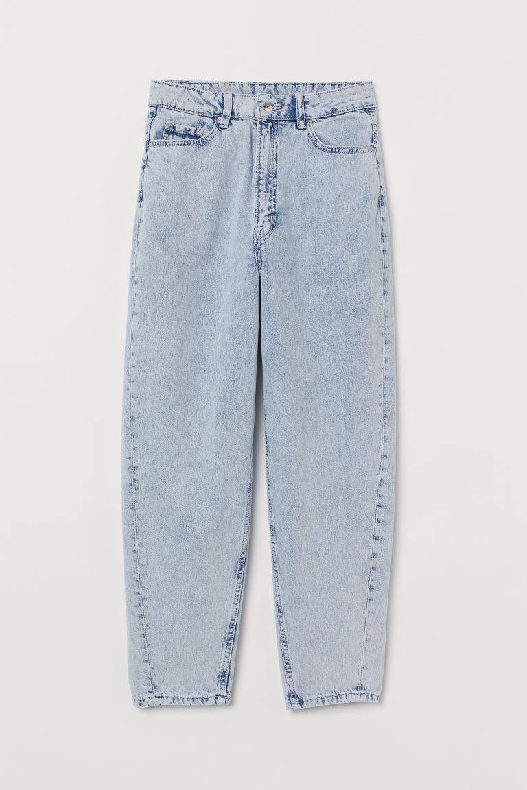 H & M - Mom High Ankle Jeans - Blue | H&M (US + CA)