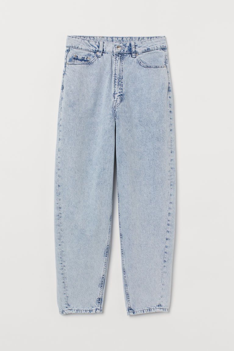 H & M - Mom High Ankle Jeans - Blue | H&M (US)