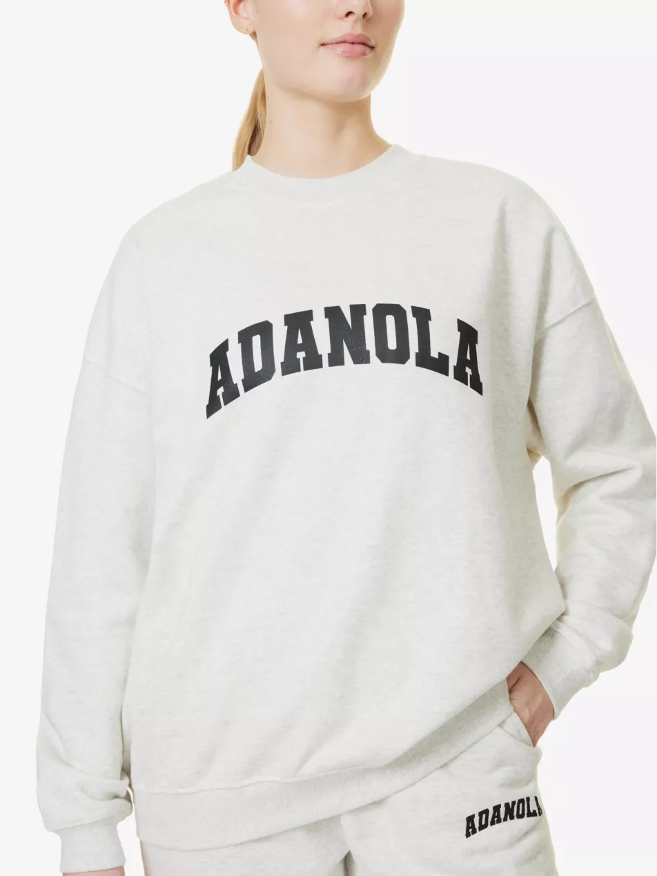 Varsity oversized crewneck cotton fleece sweatshirt | Selfridges